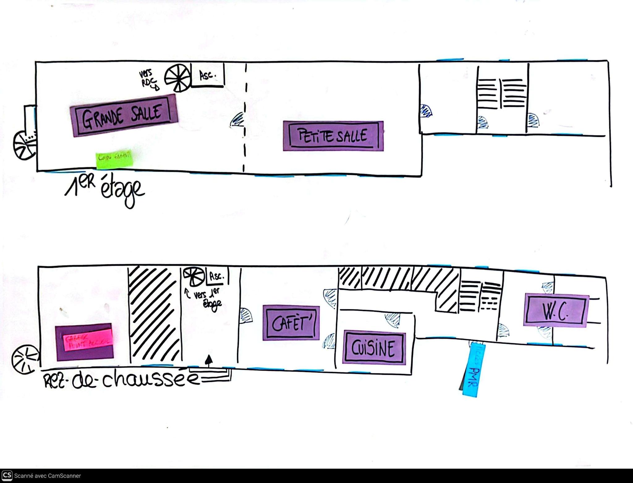 plan du bâtiment 1 du site Artopie