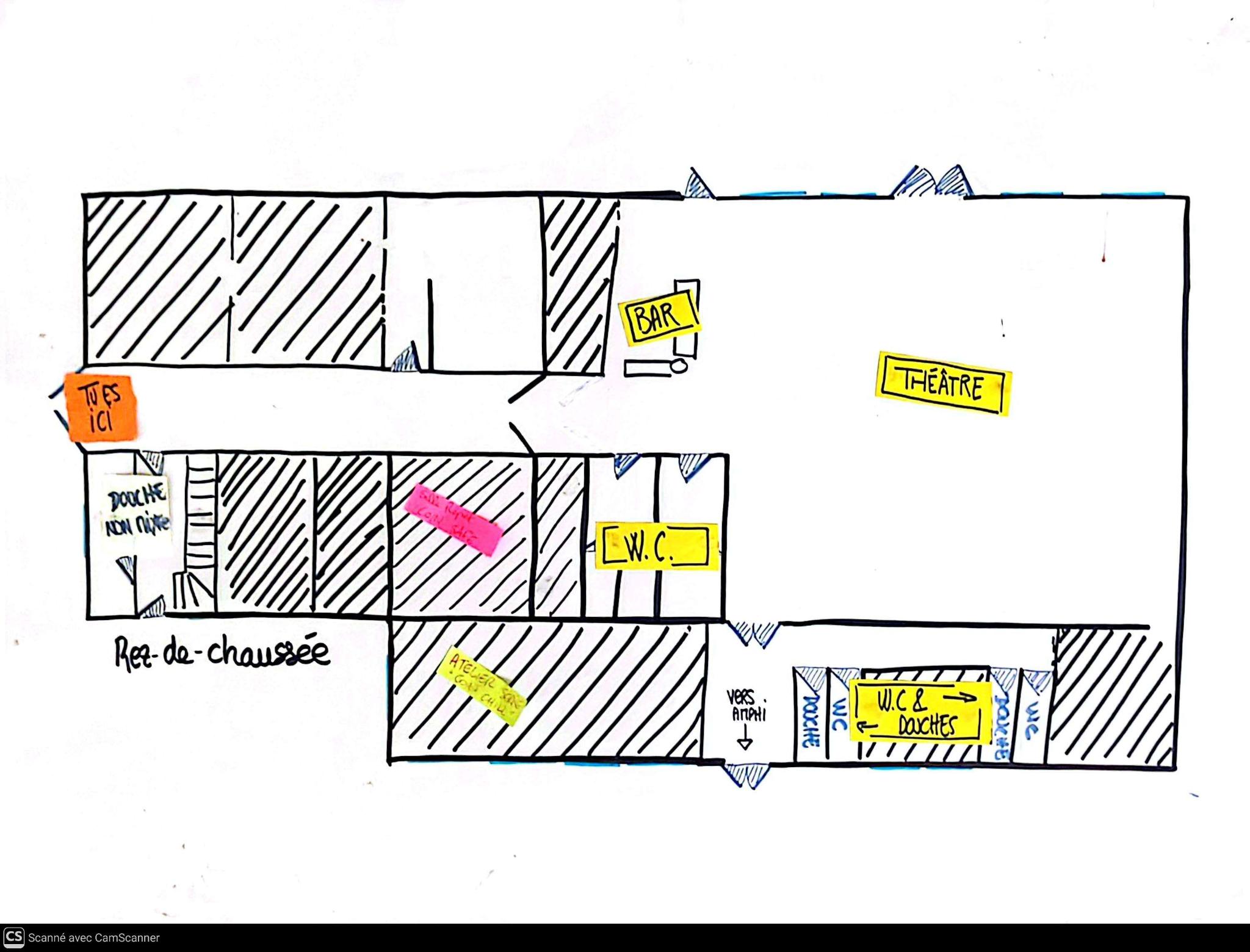 plan du théâtre du site Artopie